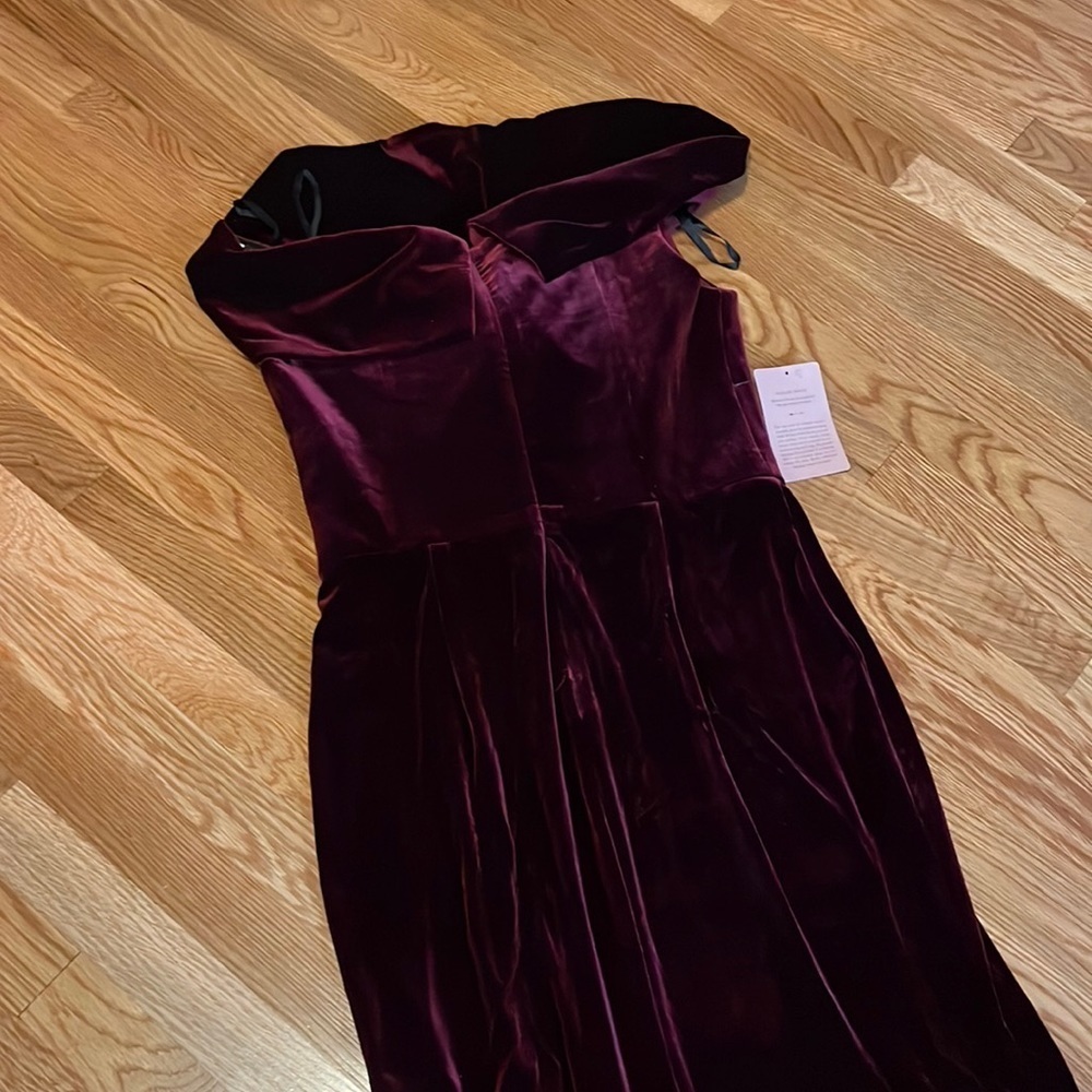 BHLDN Fawn Red Velvet Dress Size 14 NWT - Picture 13 of 17